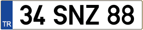 Trailer License Plate